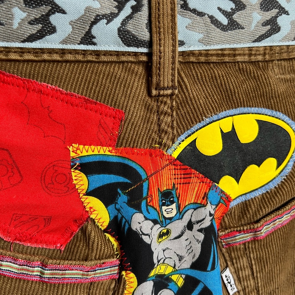 Justice League Upcycled Custom Patchwork Collage … - image 3